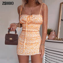 Vestido corto de verano con estampado Floral para mujer, con espalda descubierta minivestido Sexy, estilo bohemio, cintura alta, 2021 2024 - compra barato