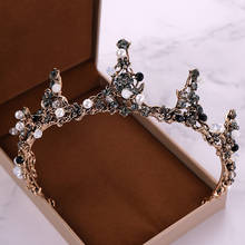 Vintage Handmade Rhinestone Crystal Pearl Crown Headdress Wedding Hair Accessories Princess Crown Bride Wedding Crown Tiara Gift 2024 - buy cheap