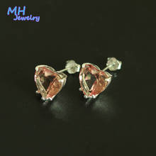 MH Diaspore Gemstone Classics Stud Earrings 925 Sterling Silver Heart Shape Zultanite Anniversary Fine Jewelry lover's gift 2024 - buy cheap