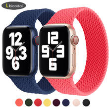 Solo Loop Strap For Apple watch 6 band iWatch series 5 4 3 38mm 42mm Elastic Silicone bracelet  belt Apple watch band 44mm 40mm 2024 - buy cheap