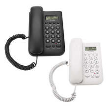 2 в 1 проводной телефон настольный и настенный телефон офисный стационарный телефон для умного дома отеля FSK/DTMF двойная система 2024 - купить недорого