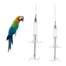 Портативный пластиковый шприц для кормления птиц, 20 мл, инжектор кормушка для попугаев, кормушка для жидкости, для попугаев, зоотовары 2024 - купить недорого