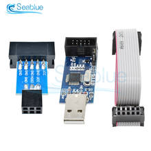 Cable de descarga USBASP AVR, programador AVR, programación de descargador ISP 51, AVR ISP, USB ISP, convertidor de 10 pines a placa adaptadora de 6 pines 2024 - compra barato