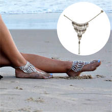 New Bohemian pearl Beads Foot Anklets Sexy Women Summer Beach Foot Link Chain Statement Barefoot Sandal Anklets Jewelry 1 PC 2024 - buy cheap