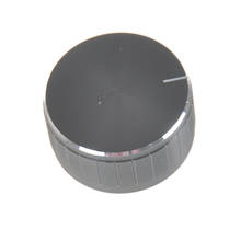 1 pçs 34*17mm controle de volume botões giratórios preto serrilhado potenciômetro do eixo 2024 - compre barato