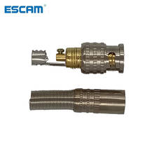 ESCAM 20pcs Gold BNC Male Video Plug Coupler Connector to Screw for RG59 Cable Adapter CCTV Camera System Accessories 2024 - buy cheap