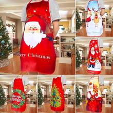 Huiran Merry Christmas Apron Santa Claus Christmas Decorations For Home 2021 Navidad 2022 Happy New Year Christmas Kitchen Noel 2024 - buy cheap