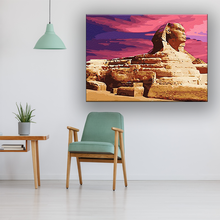 Pintura por números DIY, pirámide de Egipto, Faraón, pinturas acrílicas, imágenes de manchas escénicas famosas, coloración por números, decoración del hogar 2024 - compra barato