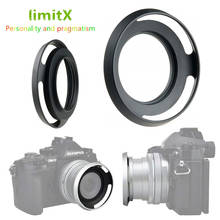 37mm Metal Vented Lens Hood for Olympus E-PL10 E-PL9 E-PL8 E-PL7 E-PL6 E-PL5 E-PL3 E-PM2 E-PM1 14-42mm / E-P3 17mm f/2.8 lens 2024 - купить недорого