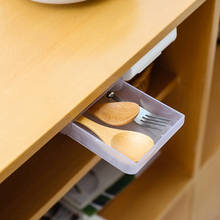 Desk Organizer Sticky Under Table Plastic Storage Boxes Stationery Pen Case Storage Gadges Accessories 2024 - buy cheap