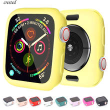 Cover For Apple Watch case 44mm 40mm iWatch case 42mm 38mm Accessories Silicone Bumper Protector Apple watch series SE 3 4 5 6 2024 - buy cheap