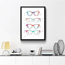 Art Prints And Posters Ophthalmology Modern Glasses Canvas Gift Wall Decoration Optometry Art Canvas Painting Wall Pictures 2024 - buy cheap