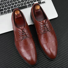 Zapatos Oxford de estilo italiano para hombre, calzado Formal de vestir de cuero, estilo Retro, hecho a mano, de fiesta, talla grande 2020 ttyh6 2024 - compra barato