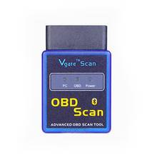Мини ELM327 OBD2 V2.1 Bluetooth ELM 327 OBD 2 Автомобильный диагностический инструмент ELM327 Obd 2 Автомобильный считыватель кодов диагностический сканер 2024 - купить недорого