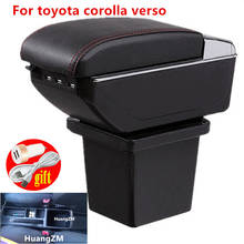 Apoio de braço para toyota corolla versão, peças automotivas, apoio de braço, luz led, usb, revestimento central 2024 - compre barato