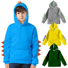 Boys Dinosaur Hoodies Children Girls Sweatshirt Kids Pullover 3D Sportswear Cosplay Costume Girls Tracksuit 2024 - buy cheap