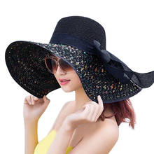 Summer Wide Brim Straw Hats Big Sun Hats For Women UV Protection floppy Beach Hats Ladies bow hat Straw Hats Big Sun Hats Women 2024 - buy cheap