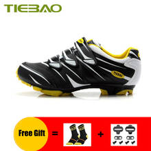 Кроссовки TIEBAO дышащие для горного велосипеда, велосипедная обувь с шипами, самоблокирующиеся, для гонок 2024 - купить недорого