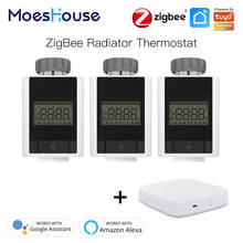 Zigbee Смарт термостатический радиаторный клапан контроллер термостат нагреватель Температура 2MQTT настройка работает с Alexa Google Home 2024 - купить недорого