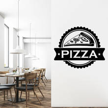 Adesivo de parede de pizza c34, adesivo decorativo de cozinha, arte de casa, pôsteres adesivos de decoração de comida rápida 2024 - compre barato