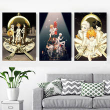 Póster de Neverland de Anime japonés, pintura en lienzo, decoración del hogar, imagen artística de pared, impresión en HD 2024 - compra barato