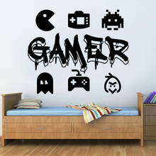 Gamer Wall Decor Controller Wall Decal Video Game Quote Wall Stickers Bedroom Decoration Girl Boy Room Gifts Vinyl Decals C148 2024 - buy cheap