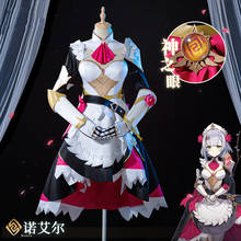 Disfraz de Anime Genshin Impact Noelle Knights para mujer, vestido de sirvienta encantador y elegante, uniforme para Halloween, envío gratis, novedad de 2021 2024 - compra barato
