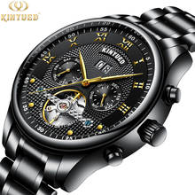 Mechanical Watch Stainless Steel Tourbillon Design Multi-Function Calendar Top Luxury Brand Kinyued Automatic Watch Men Fashion 2024 - buy cheap