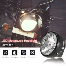 Farol de led redondo universal, 7 polegadas, 2000k, high low, motocicleta, indicadores de seta, acessórios de luz, lâmpada 2024 - compre barato