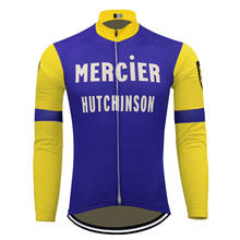 MERCIER Cycling Jersey Long sleeves winter fleece and spring no fleece bike wear jersey Bicycle clothing mtb ropa Ciclismo 2024 - buy cheap