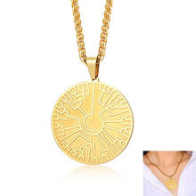 2020 Vintage Golden Round Pendant Necklace for women Life Tree Lady Necklace Jewelry Mother's Day Gifts for Mom Grandma 2024 - buy cheap
