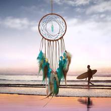 Handmade Dream Catcher Feathers Decoration For Car Wall Hanging Room Home Decor Hanging Dreamcatcher Wind Chimes Pendant lapacz 2024 - buy cheap