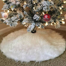 Faldas de árbol de Navidad de 30,7 pulgadas, adornos de piel sintética de lujo para árbol, falda de árbol de Navidad de felpa, decoración de Navidad para fiesta de año nuevo, 30 Uds. 2024 - compra barato