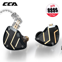 Внутриканальные наушники CCA C10 PRO 1DD + 4BA, гибридные Hi-Fi наушники с мониторингом, гарнитура с 2-контактным соединителем CCA C12 C16 CA16 ZSX ZSN 2024 - купить недорого
