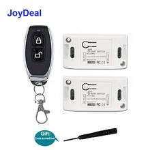 JoyDeal-Interruptor de Control remoto inteligente inalámbrico, 433MHz, CA de 110V, 220V, receptor de un solo canal para lámpara de luz Led Diy 2024 - compra barato