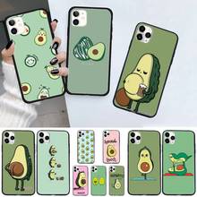 Avocado cute cartoon fruit high quality luxury Phone Case for iPhone 11 12 pro XS MAX 8 7 6 6S Plus X 5S SE 2020 XR 2024 - buy cheap