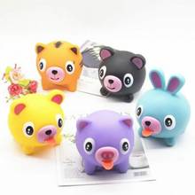 Cartoon Animal Squeeze Tongue Out Rebound Stress Relief Children Toy Doll Gift 2024 - buy cheap