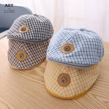 1-3 Years Fashion Plaid Baby Beret Hat Spring Toddler Sun Cap For Boys Girls Hats Children Kids Hip Hop Snapback Cap Casquette 2024 - buy cheap