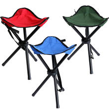 Outdoor Foldable Chair Tripod Folding Camping Stool Travel Picnic Hiking Fishing Seat Chair Ultralight Folding Camping Stool 2024 - buy cheap