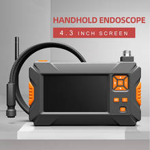 Hd 2mp 8mm lente handhold tela endoscópio câmera 4.3 Polegada lcd industrial handheld inspeção de borescope cobra câmera à prova dwaterproof água 2024 - compre barato