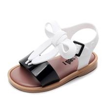 Mini Melissa Mickey Bow Shoes 2020 New Summer Girls Jelly Shoe Princess Non-slip Kids Beach Sandal Toddler Sandals Princess 2024 - buy cheap