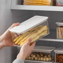 Freezer Food Storage Boxes Plastic Fridge Storage Tray Rake Pantry Ktichen Organizer Container Bins Space-saving  Accessories 2024 - buy cheap