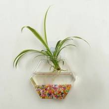 Подвесная стеклянная ваза цветочный горшок Террариум контейнер домашний сад Декор 2024 - купить недорого