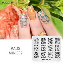 KADS Nail Art Template MIN 032 Heart Letters Image Template Manicure Nail Stencil Tools Stamp Mold Stamping Nail Art Plates 2024 - buy cheap