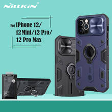 Para iPhone 12 Pro Max para iPhone12 caso NILLKIN CamShield armadura caso diapositiva Cámara anillo soporte para iPhone 12 Mini 12 Pro 2024 - compra barato
