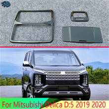 Cubierta embellecedora de luces interiores para coche Mitsubishi, cubierta de luces de lectura, color negro, compatible con modelo Delica D:5, 2019, 2020 2024 - compra barato