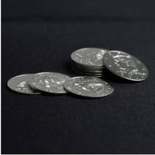 Супер тонкие монеты Palming 20 шт./лот (версия на полдоллара), появляющаяся/исчезающая Монета Magic, магия, магия, крупный план, сцена, иллюзии, реквизит 2024 - купить недорого