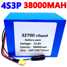 Lifepo4-Paquete de batería 4S3P, 32700 V, 38Ah, 4S, 40A, 100A, BMS equilibrado para barco eléctrico y fuente de alimentación sin interrupción, 12V, 12,8 2024 - compra barato