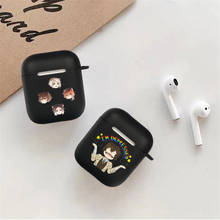 Japão anime bungou cães vadios preto fosco capa para airpods fone de ouvido capa para airpods pro capa protetora 2024 - compre barato