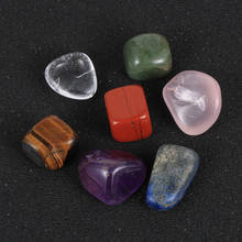 7pcs/set 2-2.5cm Big Size Natural Irregular Seven Chakra Stone Reiki Healing Crystals Stone Polished Individual Stones 2024 - buy cheap